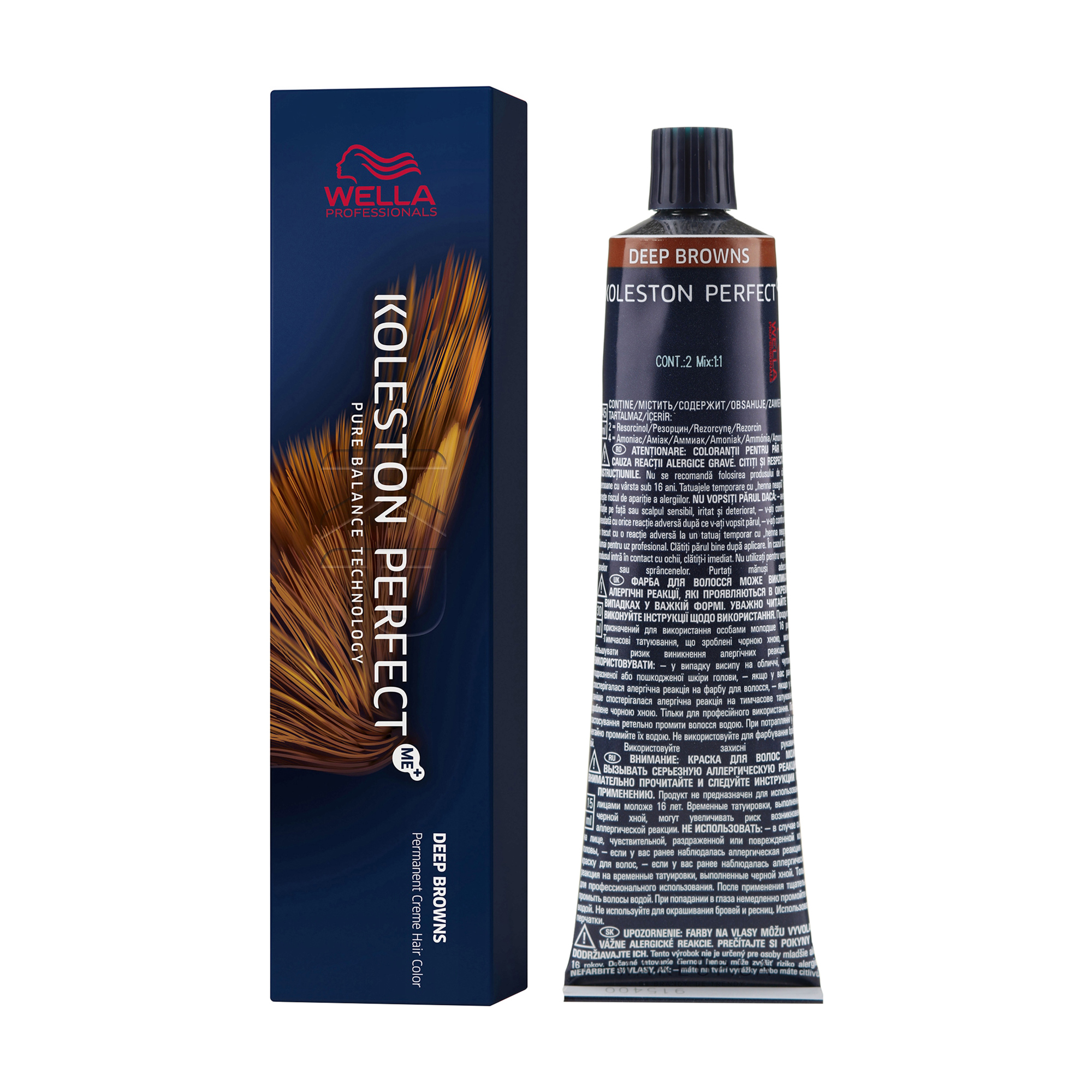 Стійка крем-фарба для волосся Wella Professionals Koleston Perfect Deep Browns, 8/71-димчаста норка, 60 мл